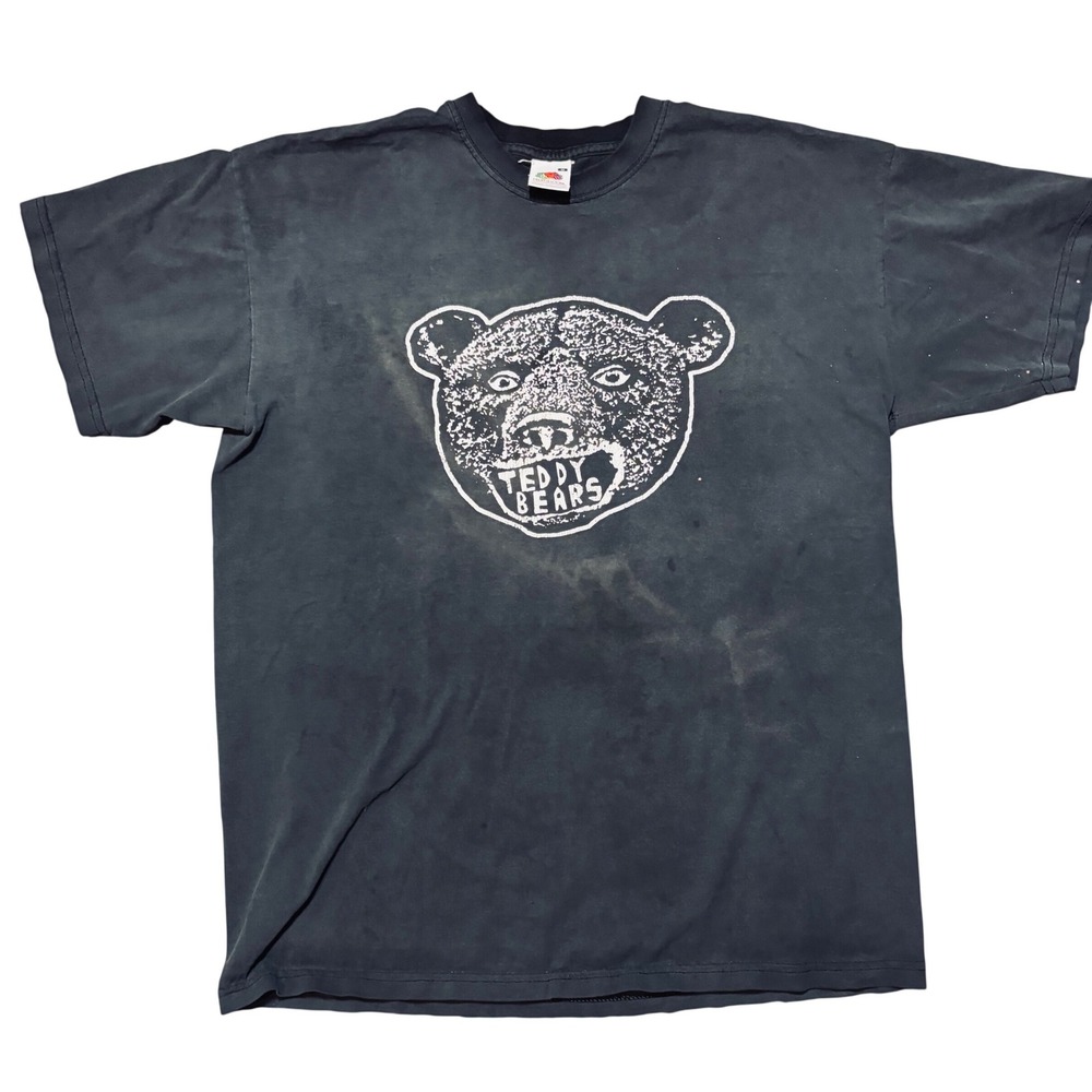 Y2K Teddy Bears Band Tee Swedish Rock Iggy Pop Faded Grunge Shirt